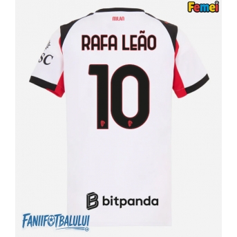 AC Milan Rafael Leao #10 Tricou Fotbal Replică 2025-26 Femei Deplasare